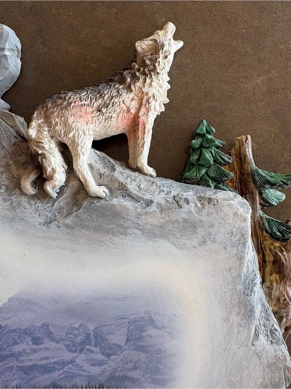 Spirit of the Wolf Clock Wall Clock American 41048 Rustic Clock Mountain Cabin